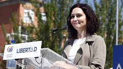 Ayuso insiste en que Sánchez es "el candidato" del PSOE porque decide "las mentiras" que Gabilondo tiene que contar
