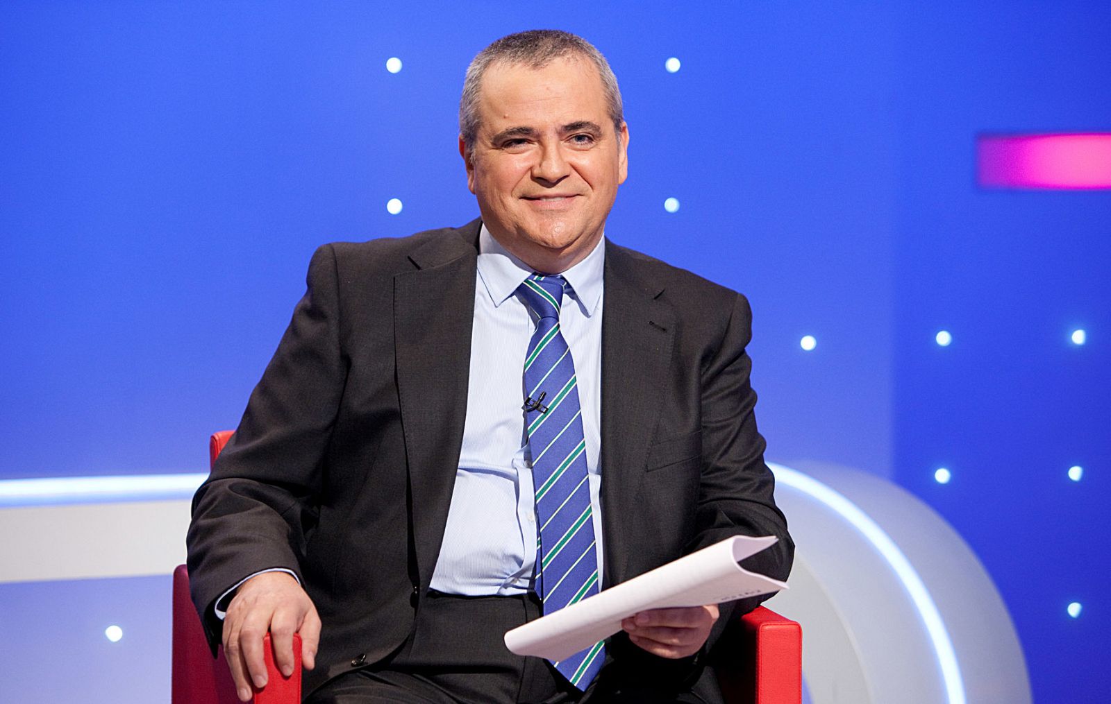 Juanma Romero, en el plató de 'Emprende'