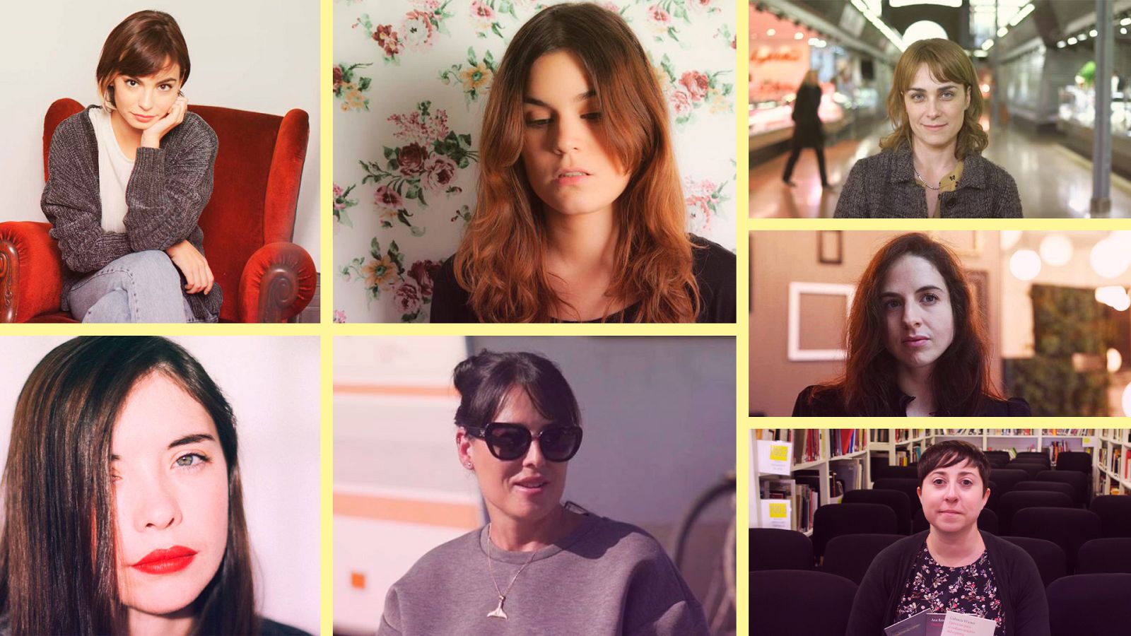 Sara Mesa, Elena Medel, Andrea Abreu, María Perezagua, Cristina Morales, Elvira Sastre y Luna Miguel