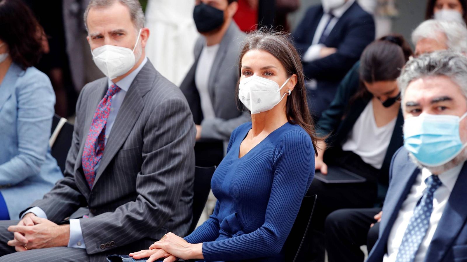 Los reyes presiden el acto en la sede del Instituto Cervantes de Alcalá de Henares.