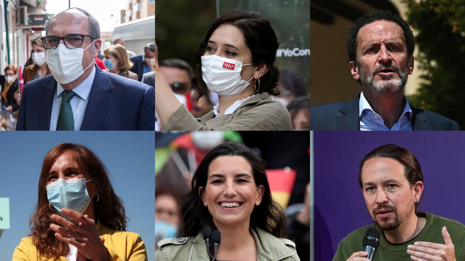Los candidatos a las elecciones del 4M en Madrid