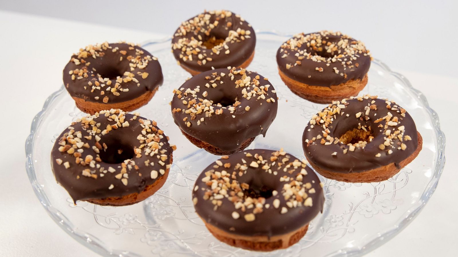 Rosquillas de coco con chocolate