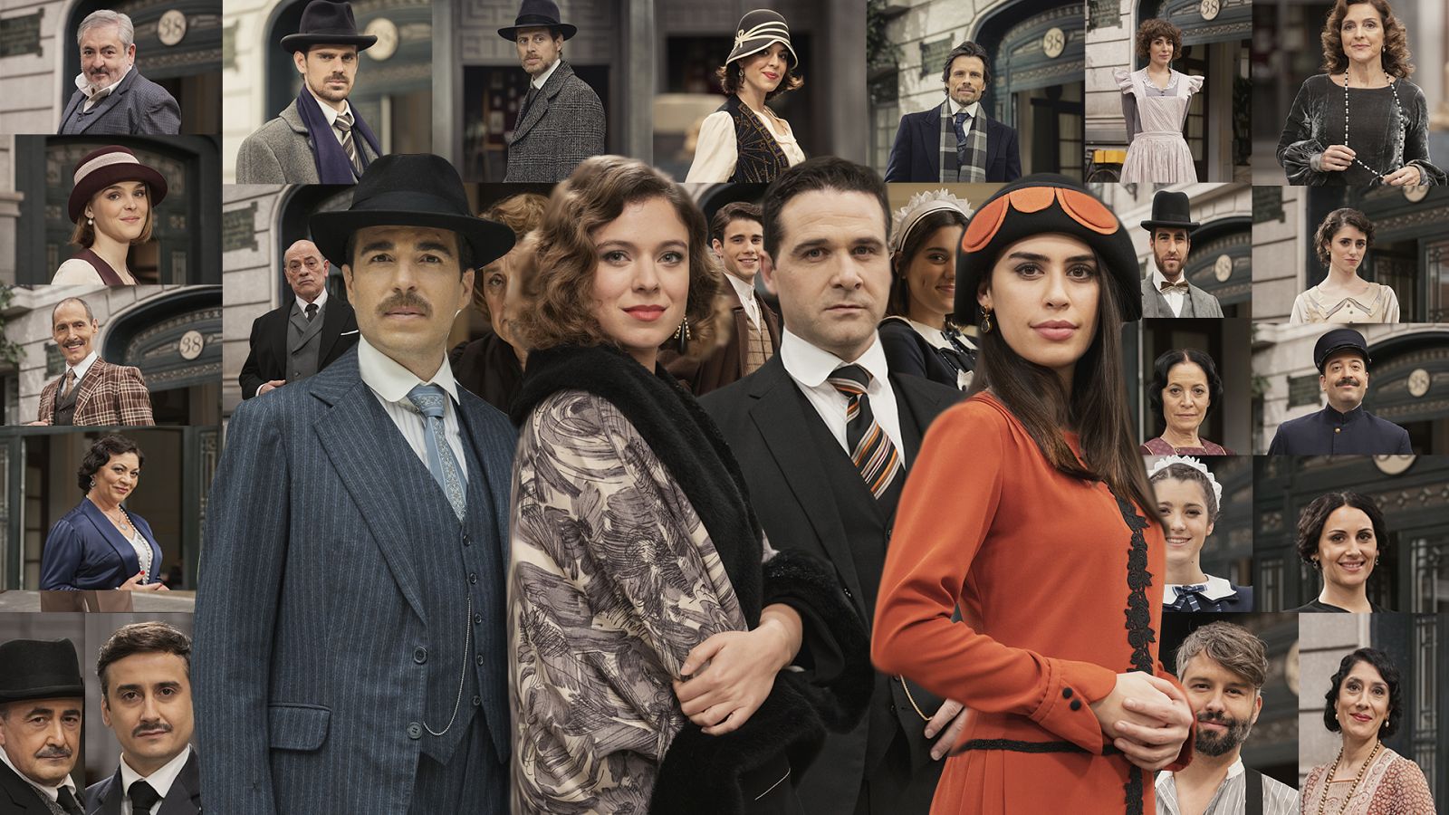 Los personajes de la serie de 'Acacias 38'