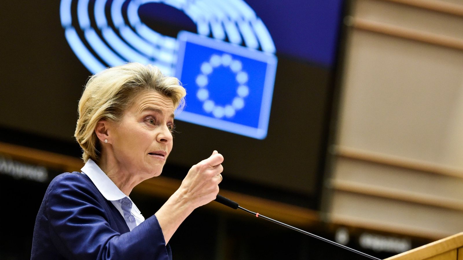 La presidenta de la Comisión, Ursula Von der Leyen