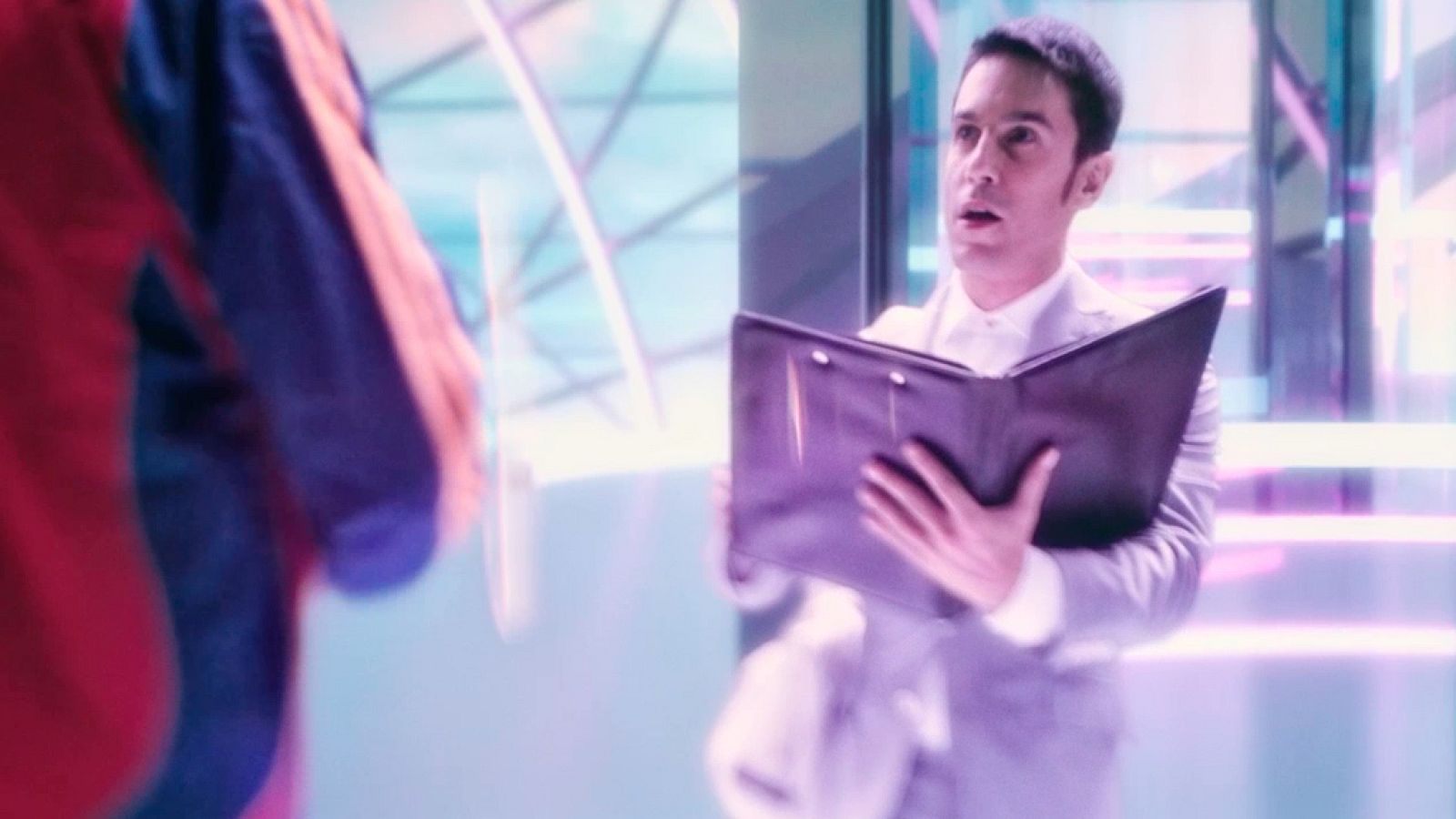 Iago en la Pasarela con Luis Aragonés