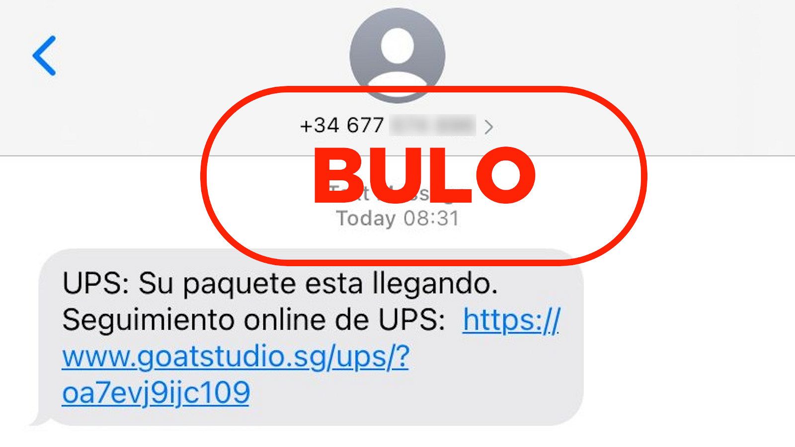 Phishing de paquetería con UPS para robar datos
