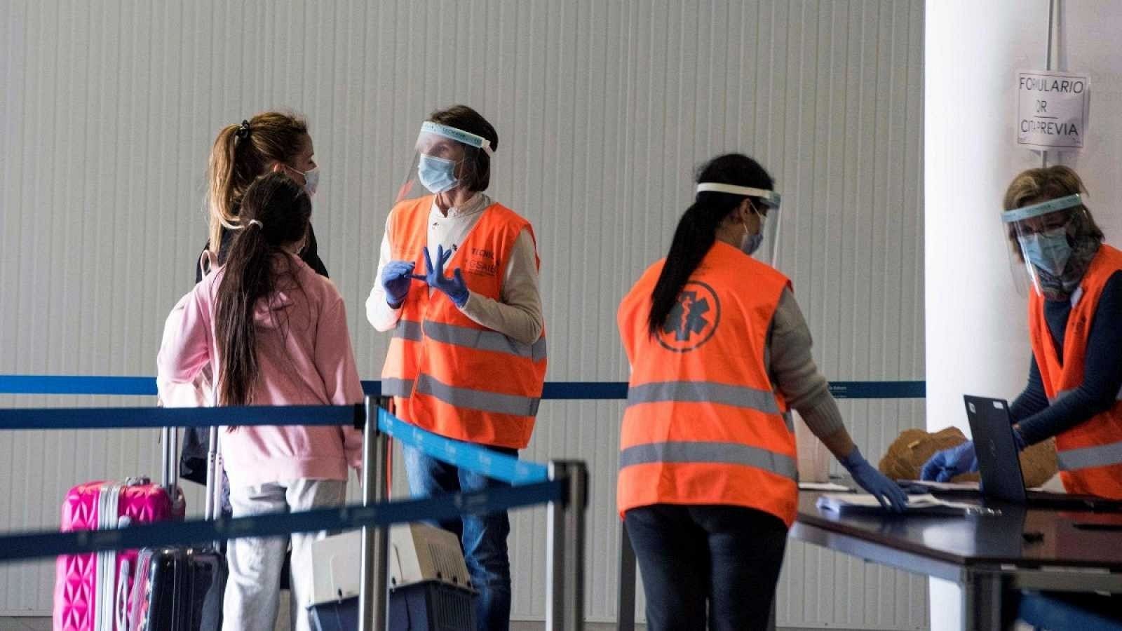 Imagen de un control de movilidad debido a la pandemia de coronavirus