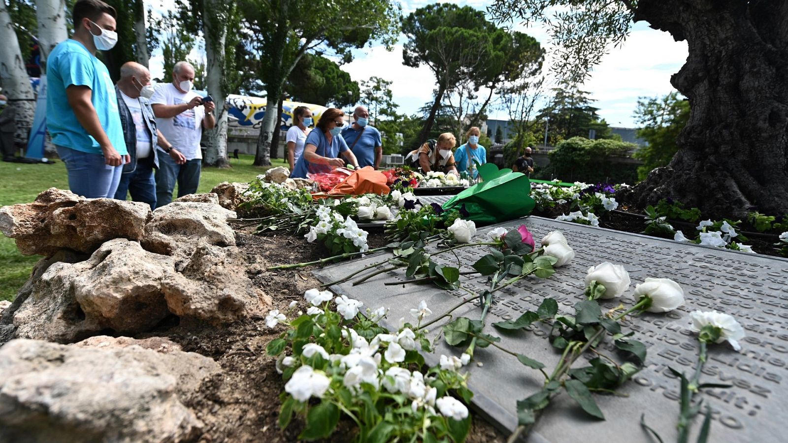 Acto de homenaje en el aeropuerto de Adolfo Suarez-Barajas