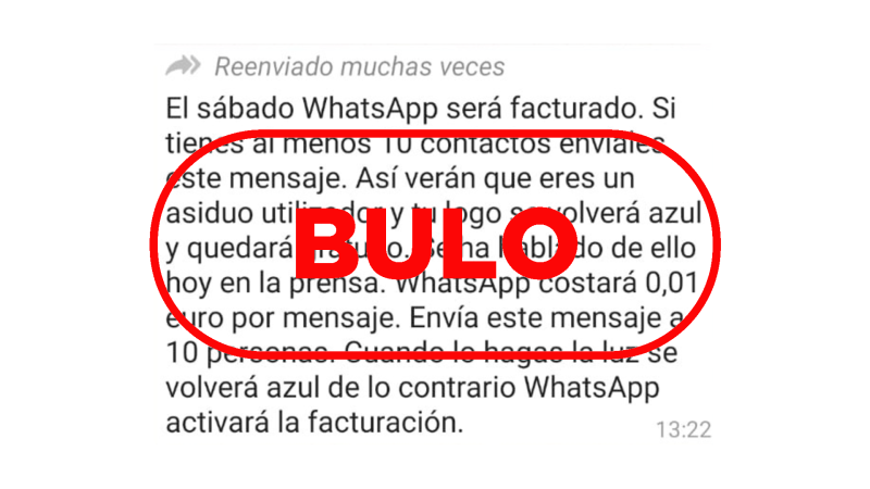 WhatsApp no ser� facturado ni costar� 0,01 euro por mensaje, es un bulo recurrente