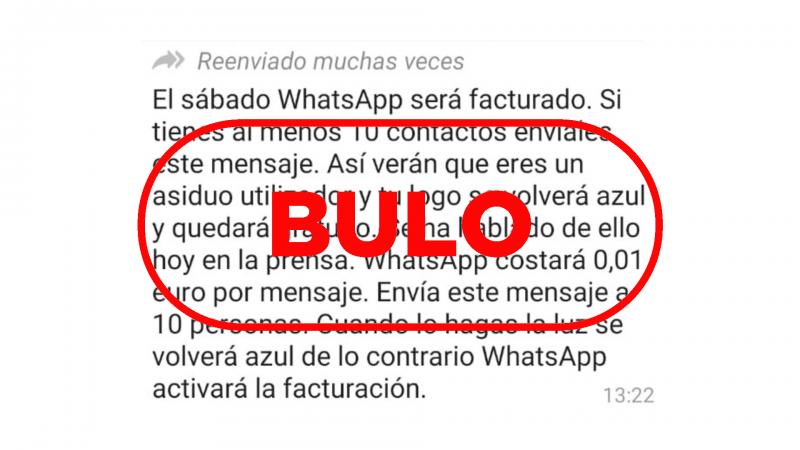 WhatsApp no ser� facturado ni costar� 0,01 euro por mensaje, es un bulo recurrente
