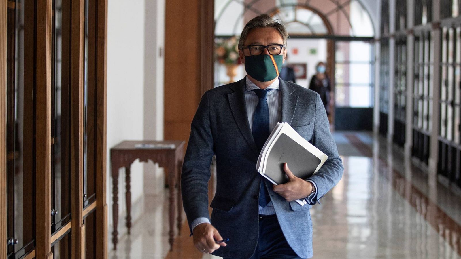 El portavoz de Vox en el Parlamento de Andalucía, Manuel Gavira