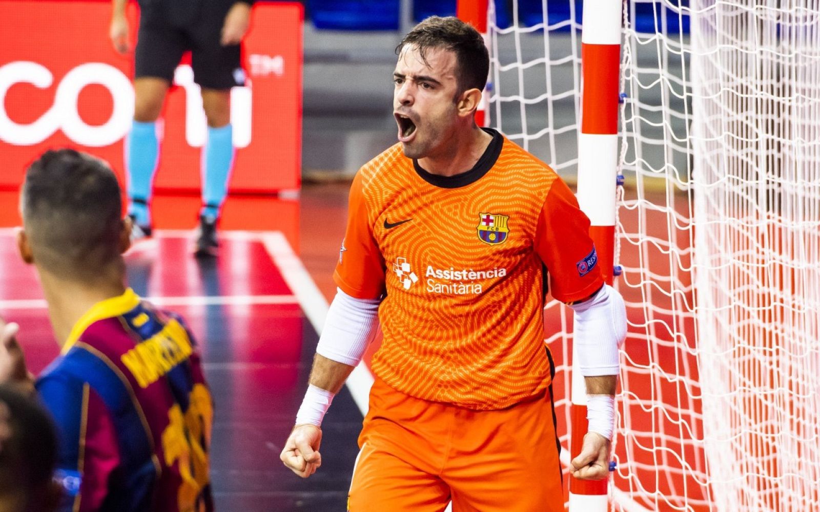 El portero del  FC Barcelona, Dídac Plana.