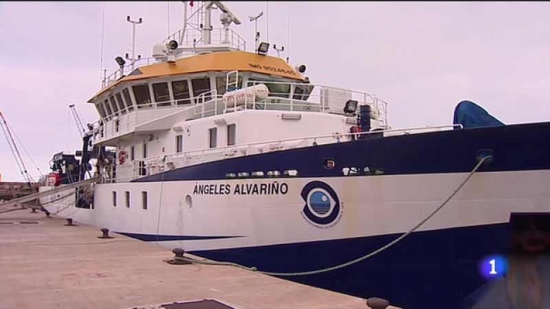 El "Ángeles Alvariño", procedente de Galicia, se une a la búsqueda de Anna y Olivia