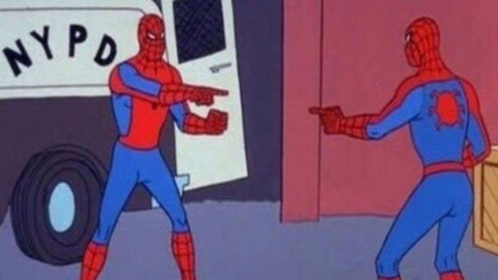 El meme de Spiderman seEl meme de Spiderman señalando a Spiderman es real