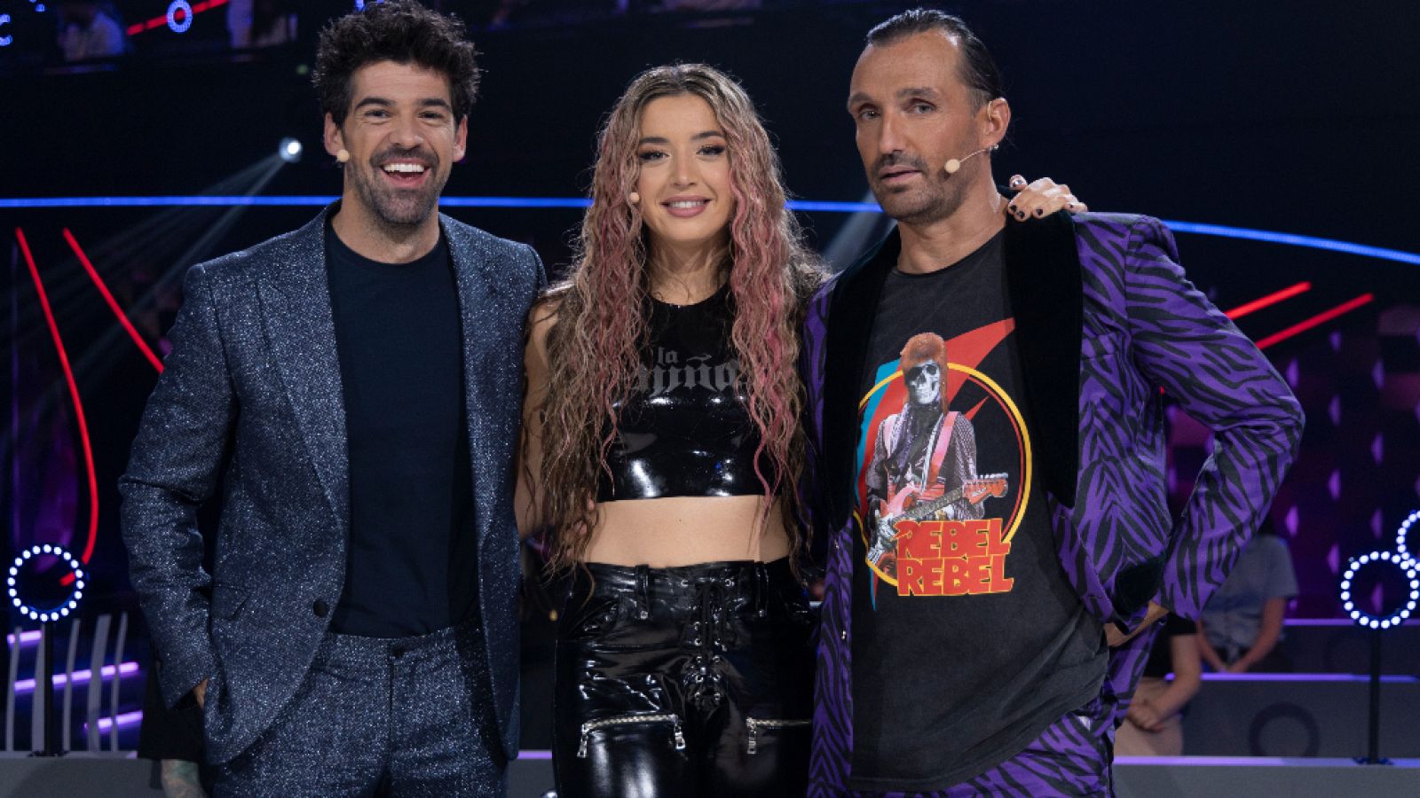 Miguel Ángel Muñoz, Lola Indigo y Rafa Méndez en 'The Dancer'