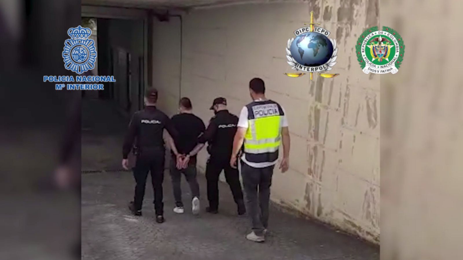 Imagen de la detención del sicario colombiano