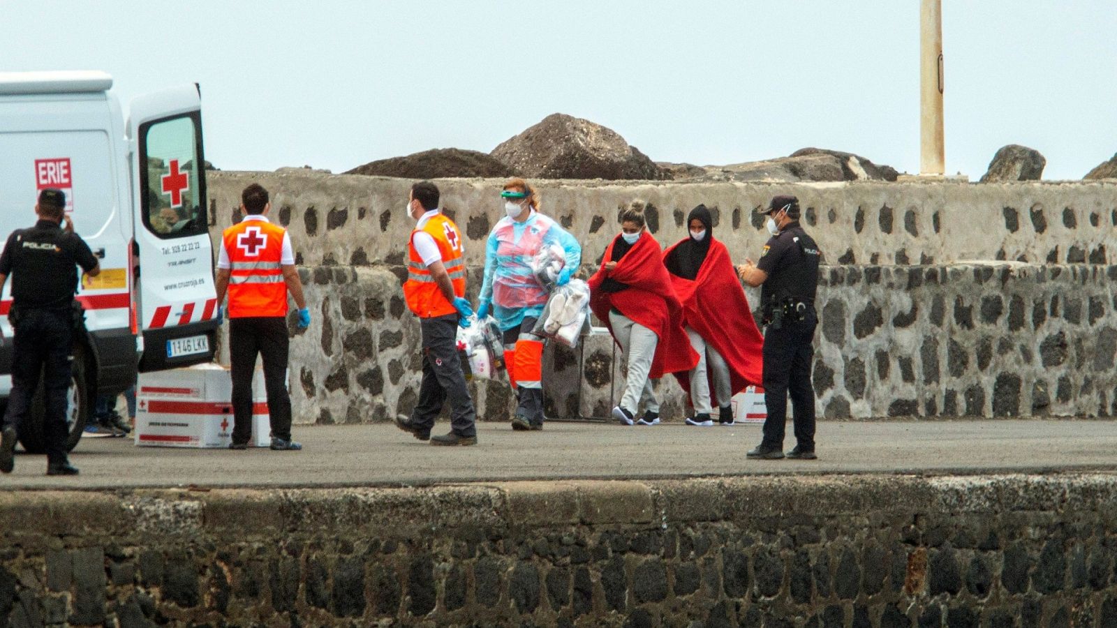 Llegada de migrantes a Canarias