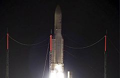 El cohete europeo Ariane pone en órbita dos nuevos satélites de comunicaciones