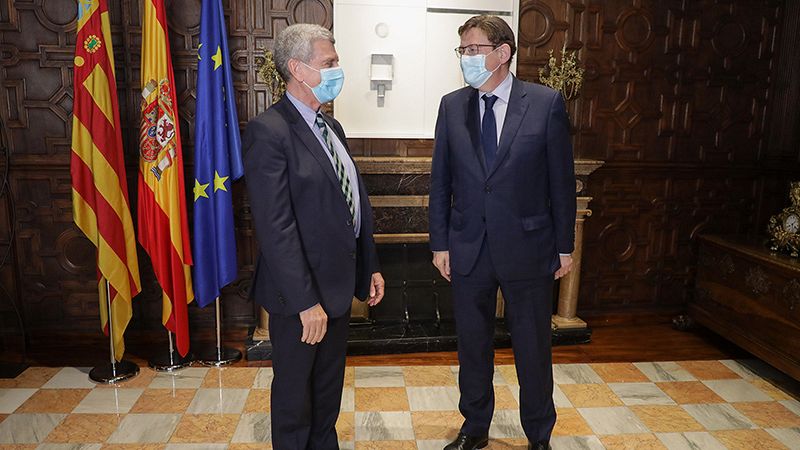 José Manuel Pérez Tornero se reúne con Ximo Puig en Valencia