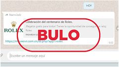 La marca de relojes Rolex no celebra su centenario con 'regalos gratis': es phishing