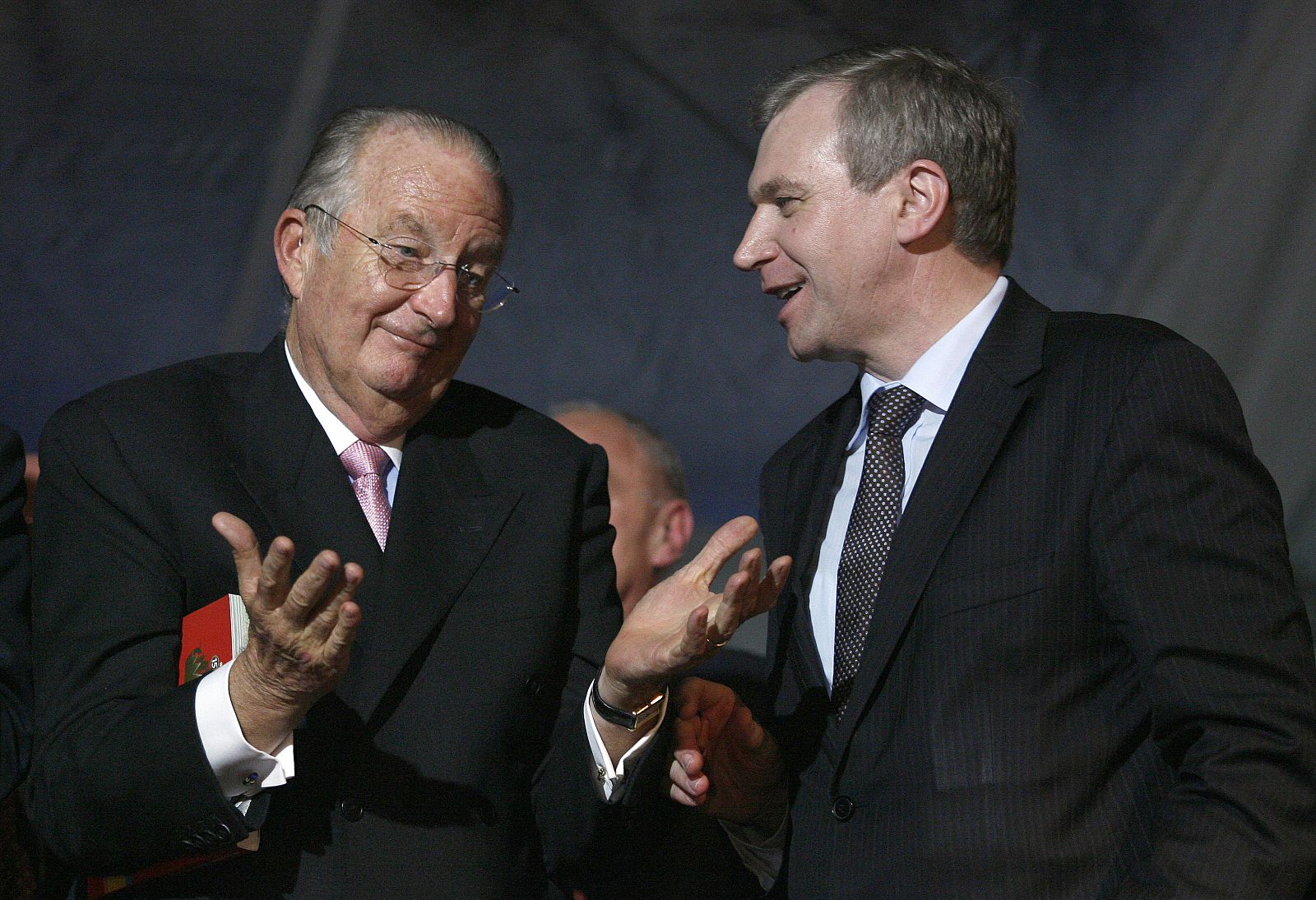 El rey Alberto II y Leterme