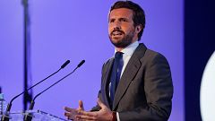 Casado enmienda las palabras de Ayuso sobre el rey y los indultos: "La responsabilidad exclusiva es de Sánchez"