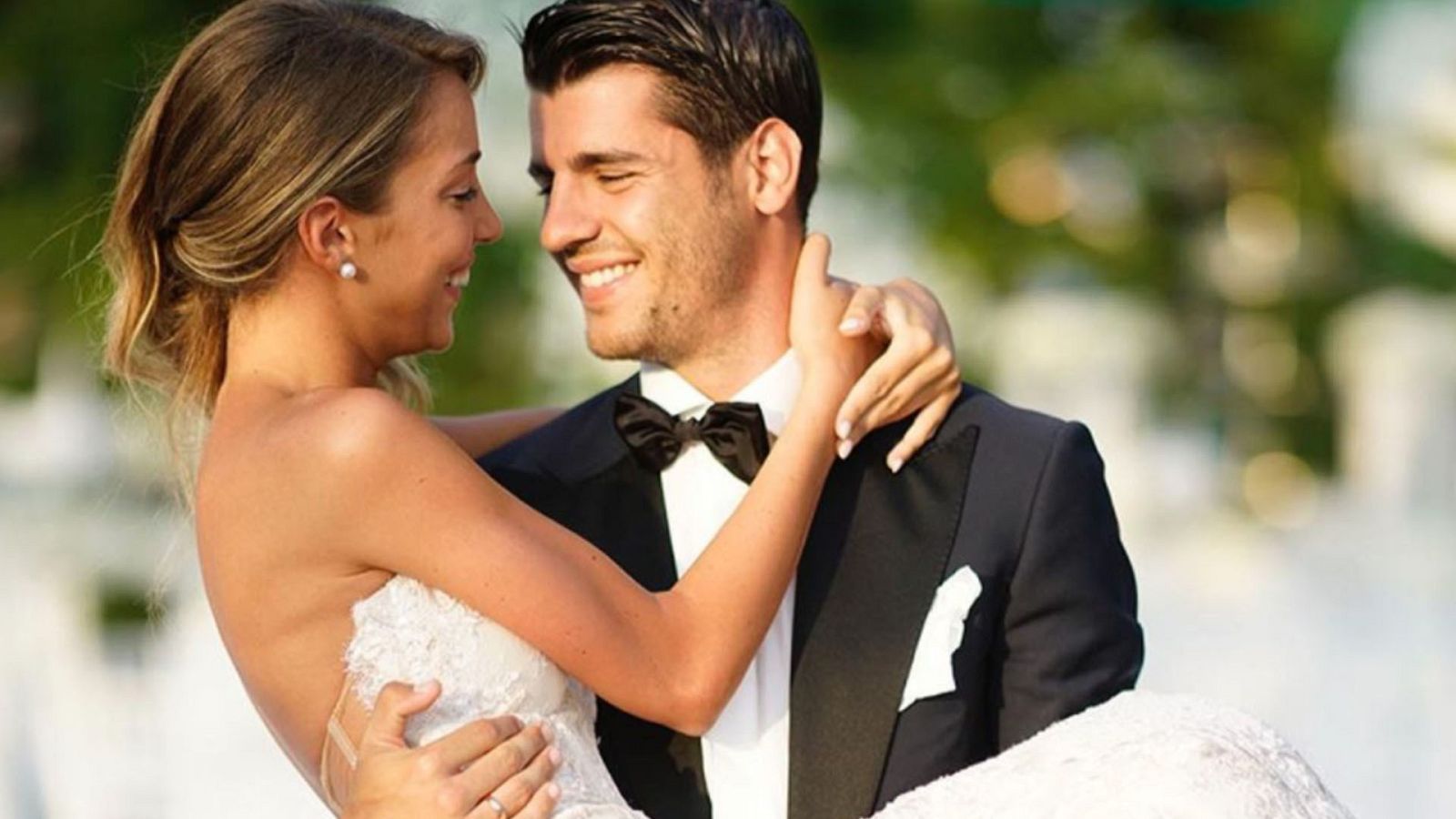 Álvaro Morata y Alice Campello celebran su cuarto aniversario