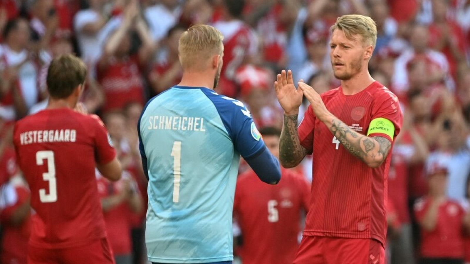 Imagen del partido entre Dinamarca y Bélgica de la Eurocopa 2020