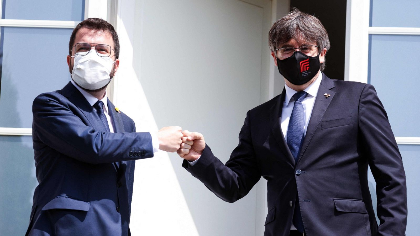 Reunión entre Puigdemont y Aragonès