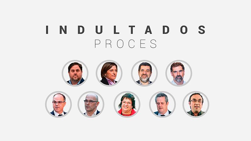 Indultos del 'procés': ¿cuántos años de cárcel han cumplido y cuántos se les han perdonado?