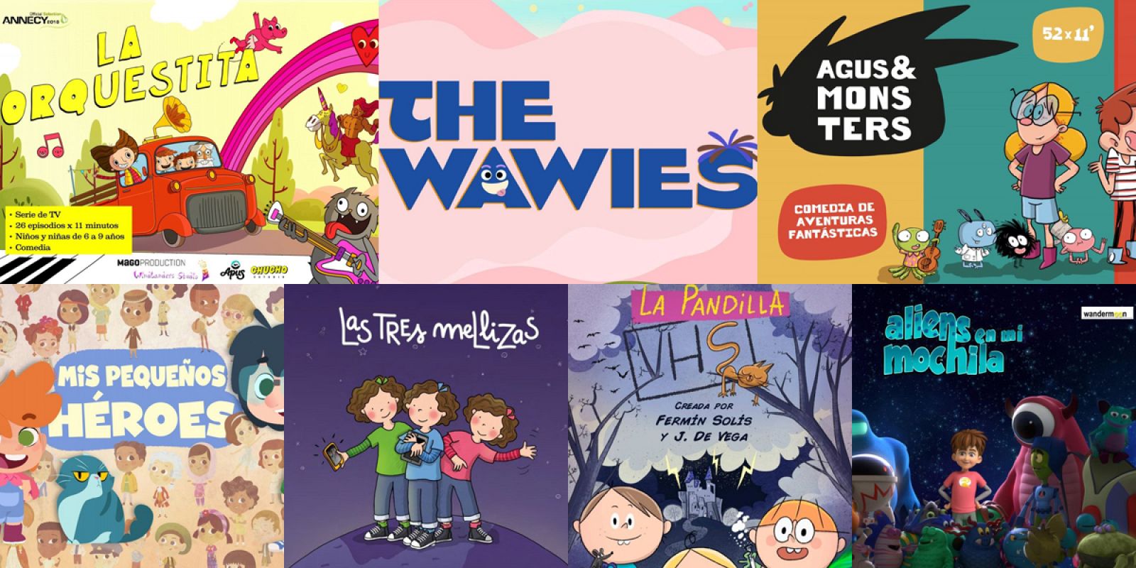 Las siete series de animación seleccionadas por RTVE