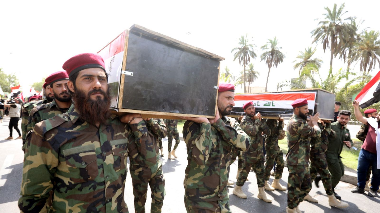 Homenaje víctimas ataque estadounidense en Irak