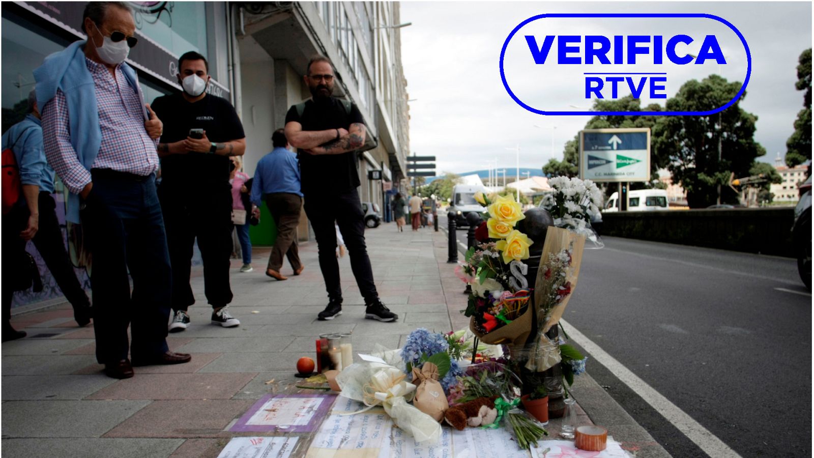 Imagen del lugar en el que murió el joven Samuel en A Coruña