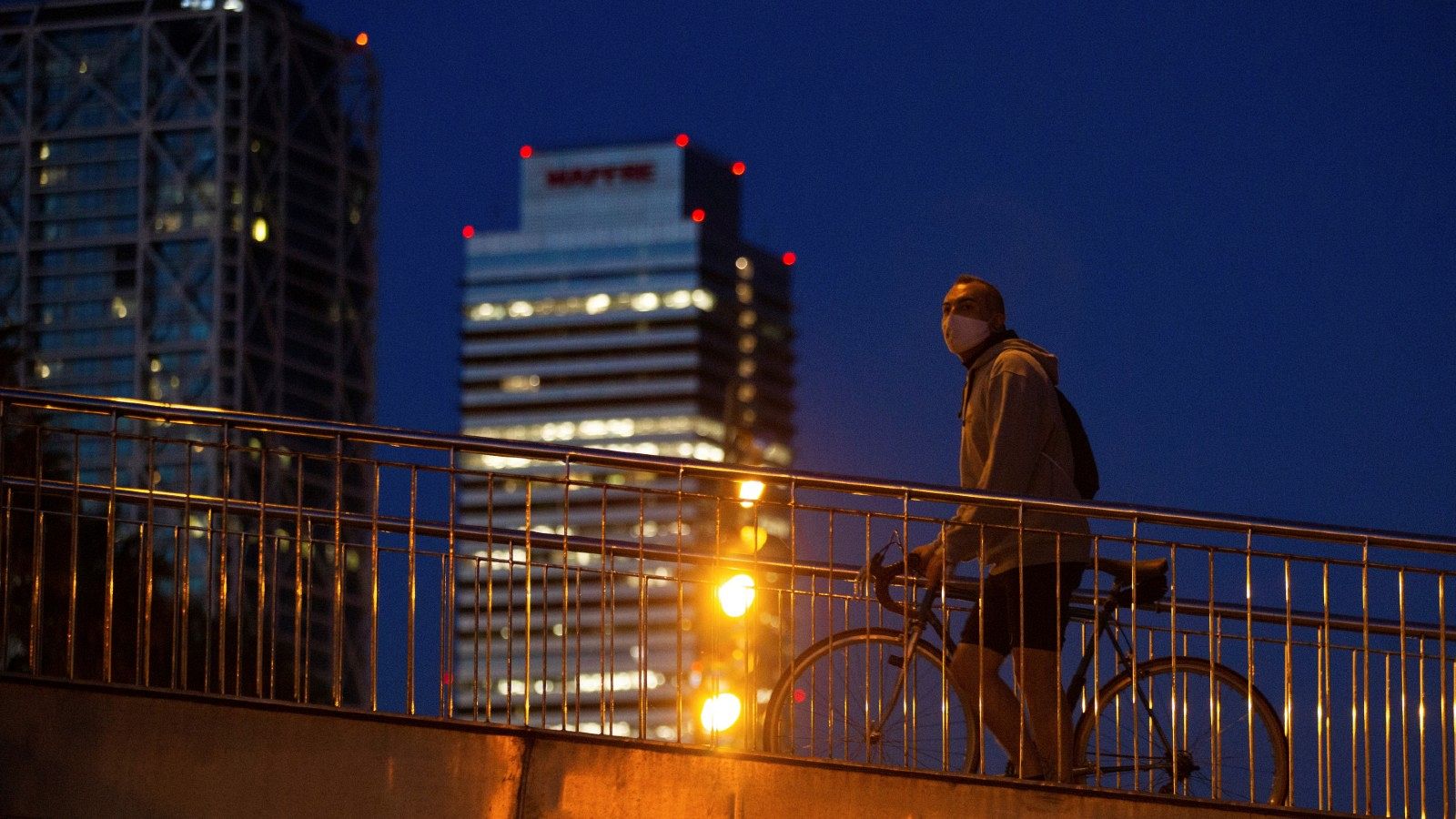 Barcelona poco antes del comienzo del toque de queda decretado en octubre