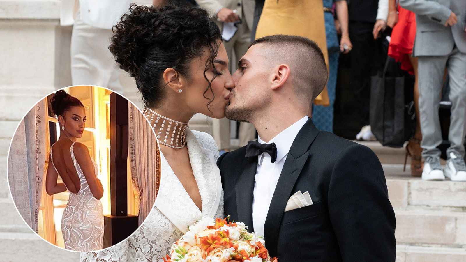 Marco Verratti y Jessica Aidi se dan el 'sí quiero' en París