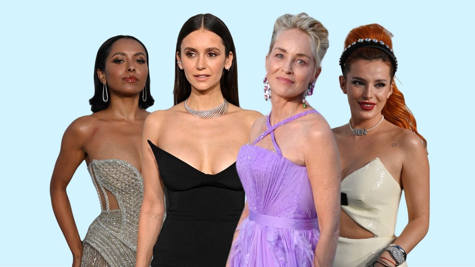 Kat Graham, Nina Dobrev, Sharon Stone y Bella Thorne