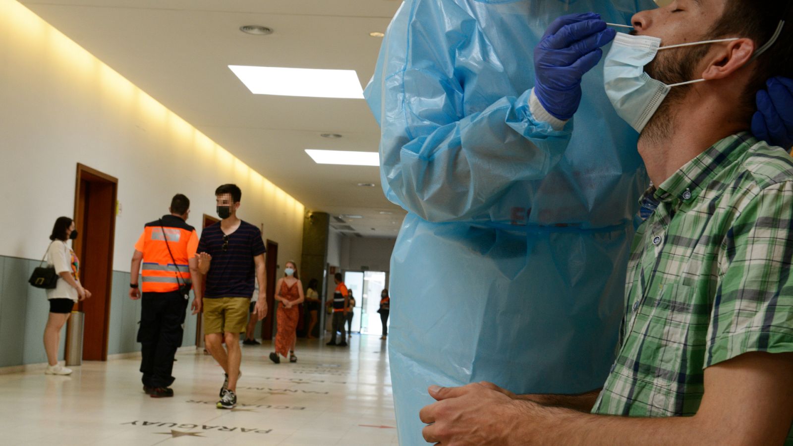 Imagen de un cribado masivo para jóvenes en Ourense