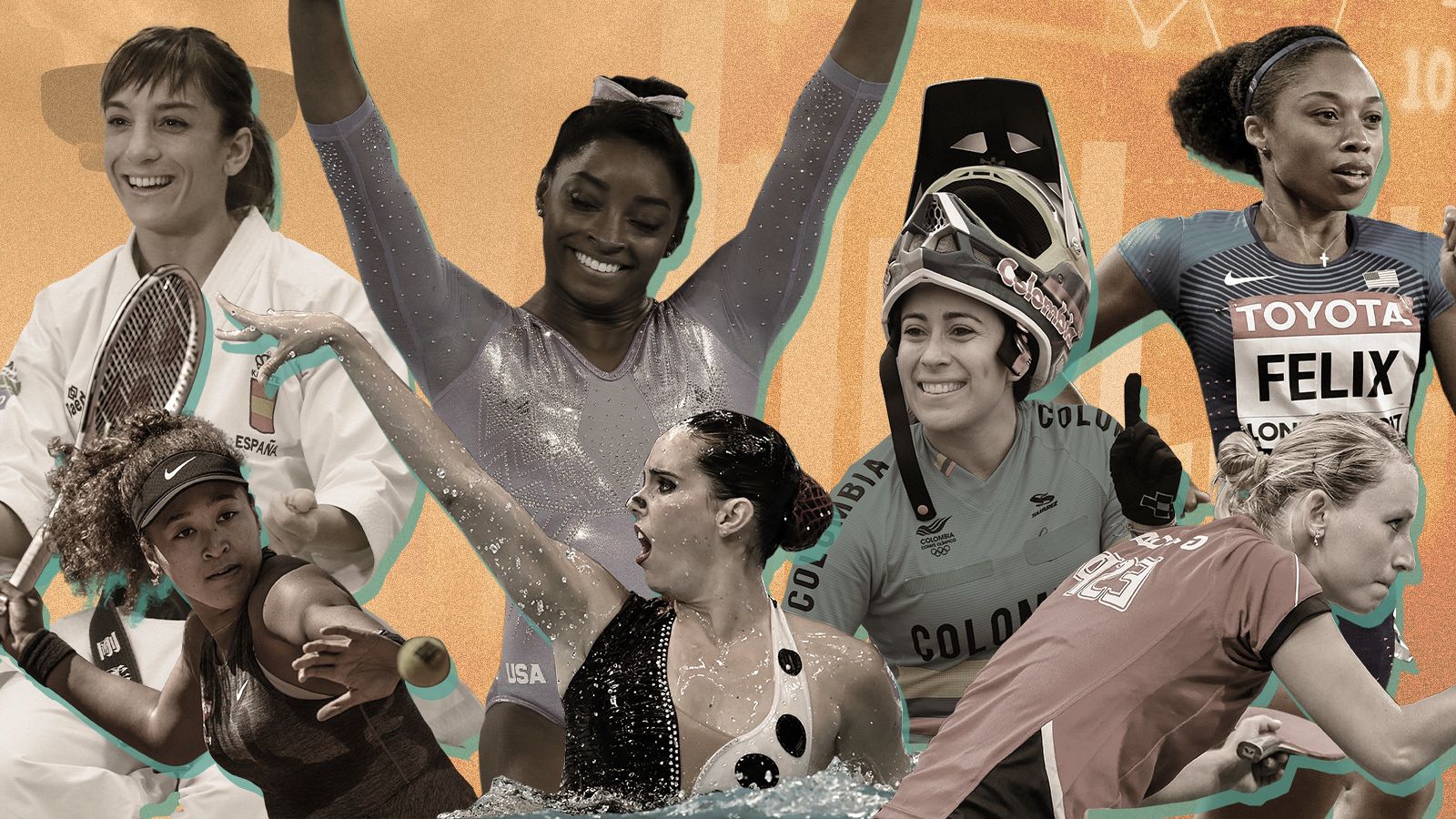 Algunas de las atletas estrella que competirán en Tokyo 2020