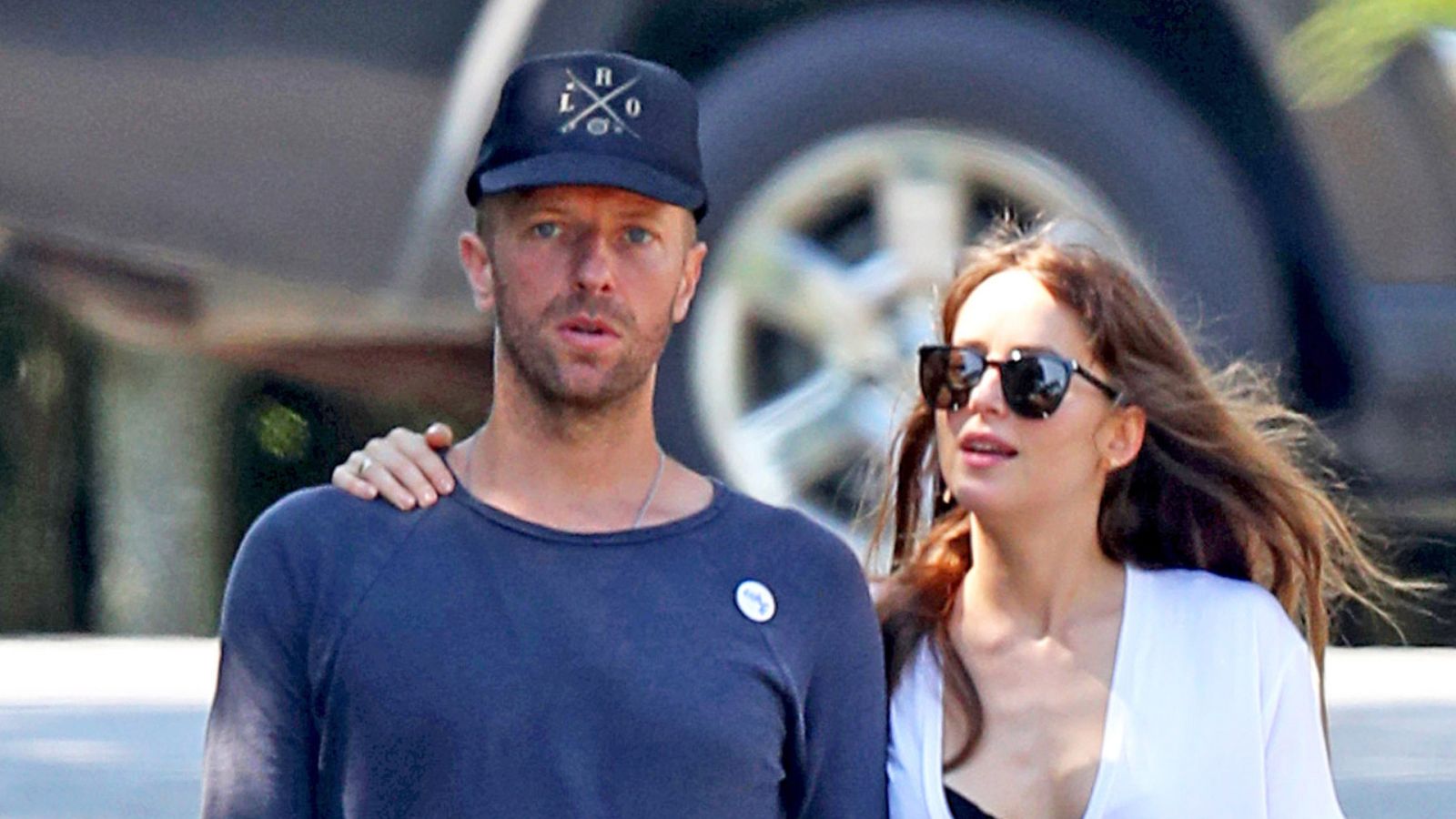 La pareja Chris Martin y Dakota Johnson