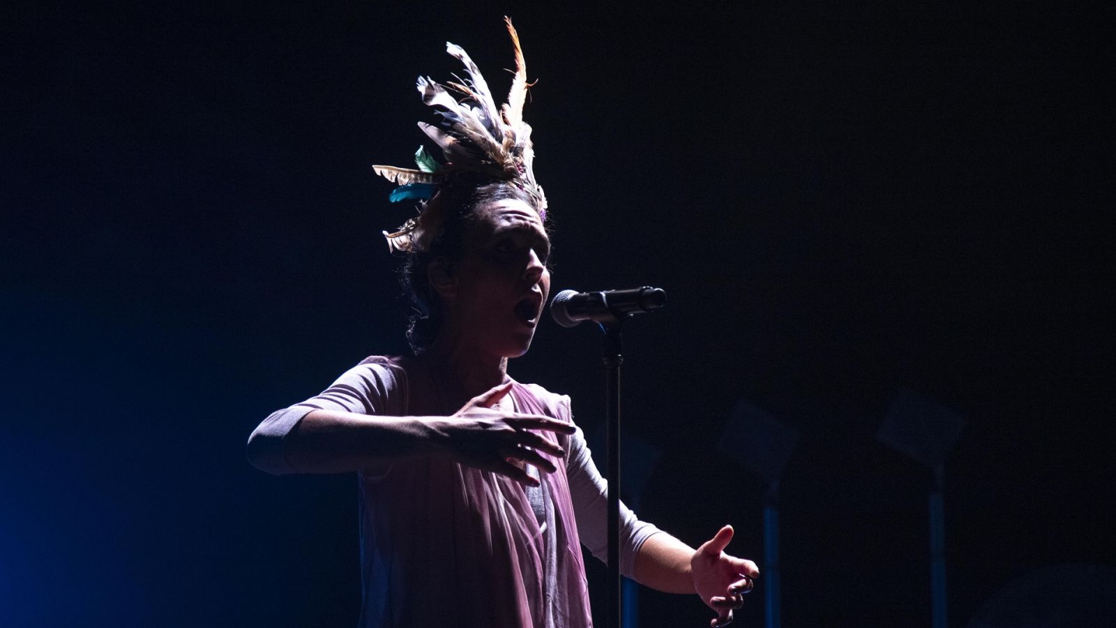 Nita, cantante de Fuel Fandango, en el concierto en La Mar de Músicas 2021