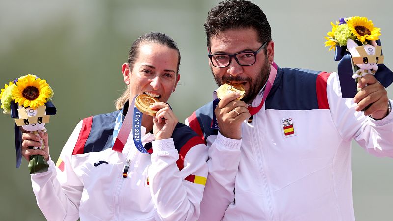 Fátima Gálvez y Alberto Fernández ganan el oro en foso mixto