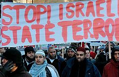 Centenares de personas se manifiestan en Madrid pidiendo el fin de la "masacre" en Gaza
