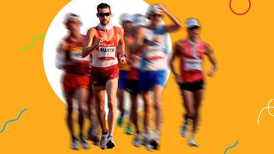 �lvaro Mart�n, Mar�a P�rez y Marc Tur, medalla de chocolate en marcha 