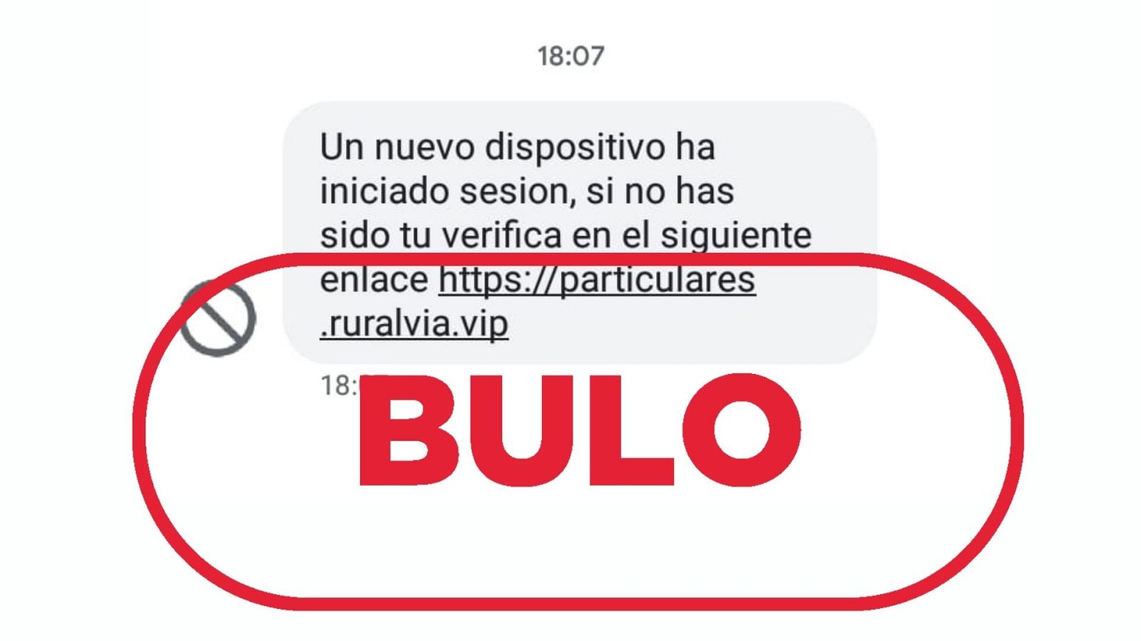 Estafa: Mensaje SMS que pide que verifiques si has iniciado sesión