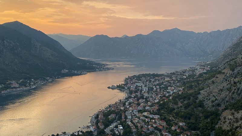 Kotor, la bah�a con la puesta de sol m�s bonita de Montenegro