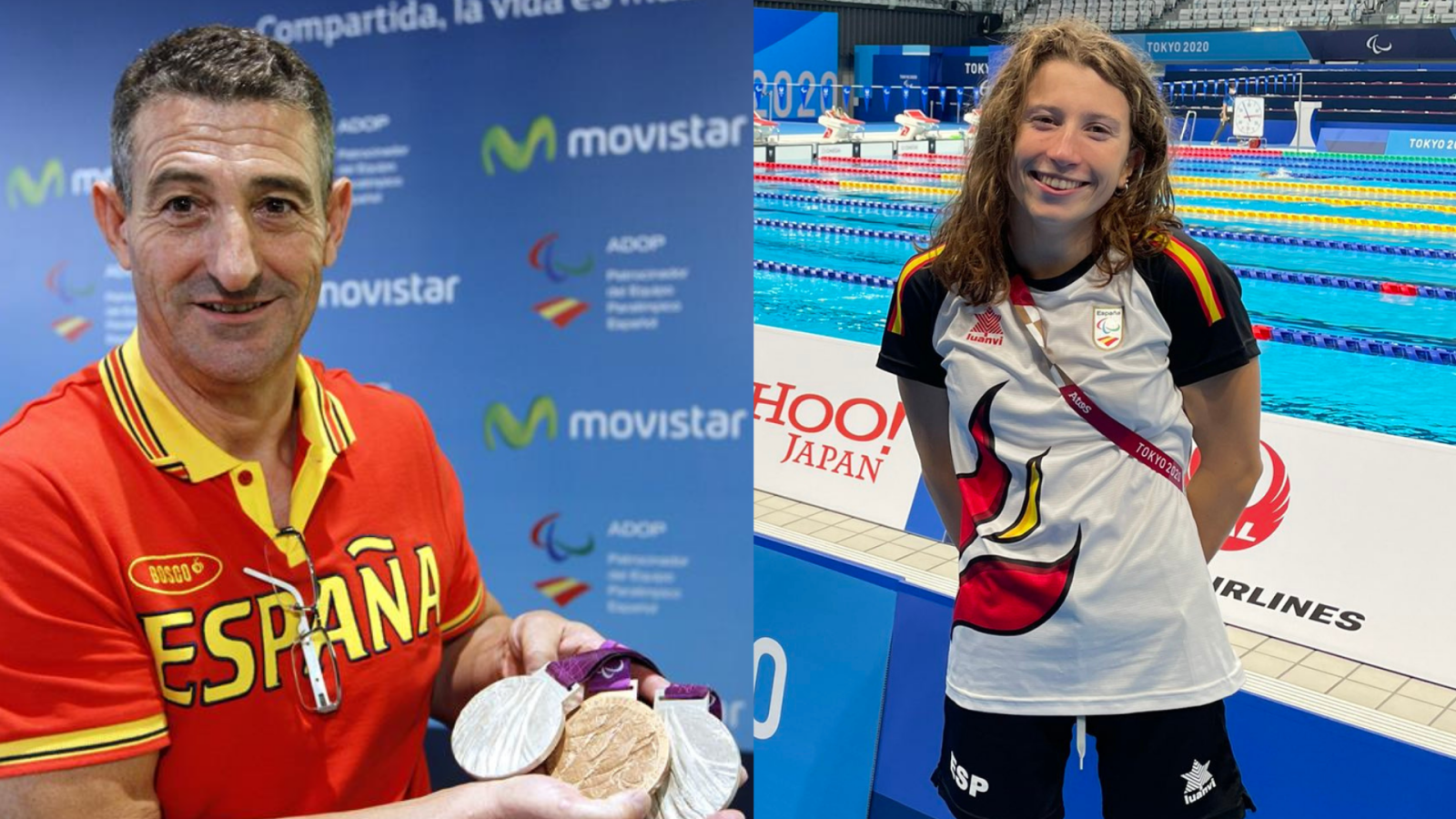 Chano Rodríguez y Nahia Zudaire, deportistas paralímpicos