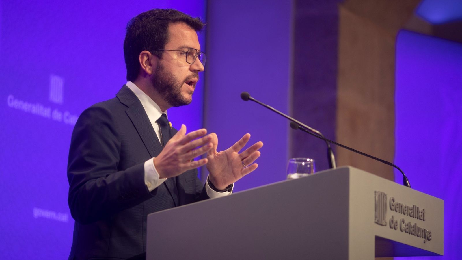 El presidente de la Generalitat de Cataluña, Pere Aragonès