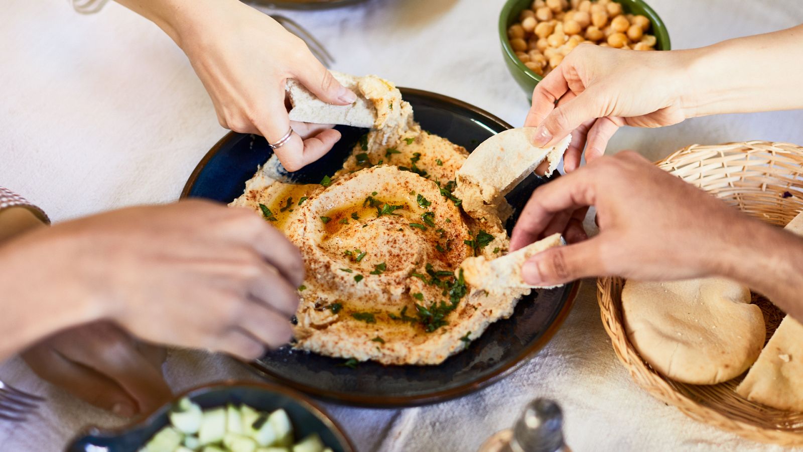 Hummus y otras recetas de picote sano