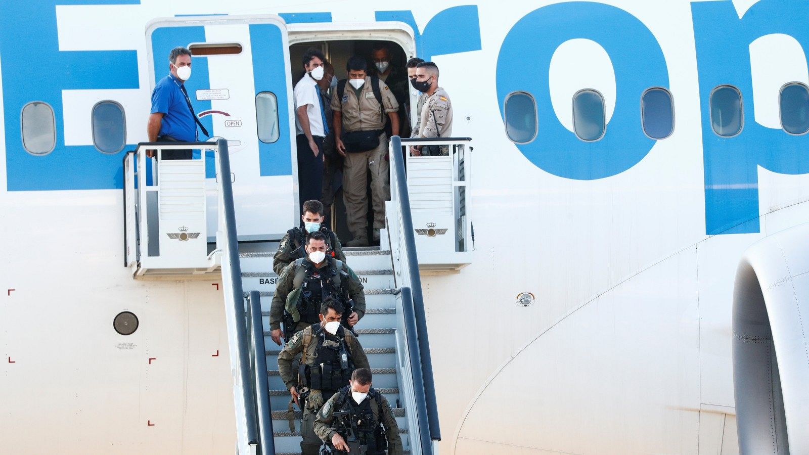 Aterriza el último avión español desde Afganistán con 195 personas