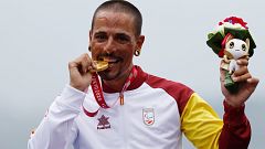 España logra tres medallas en la crono: oro de Sergio Garrote y bronces de Luismi Marquina y el dúo Venge-Martín